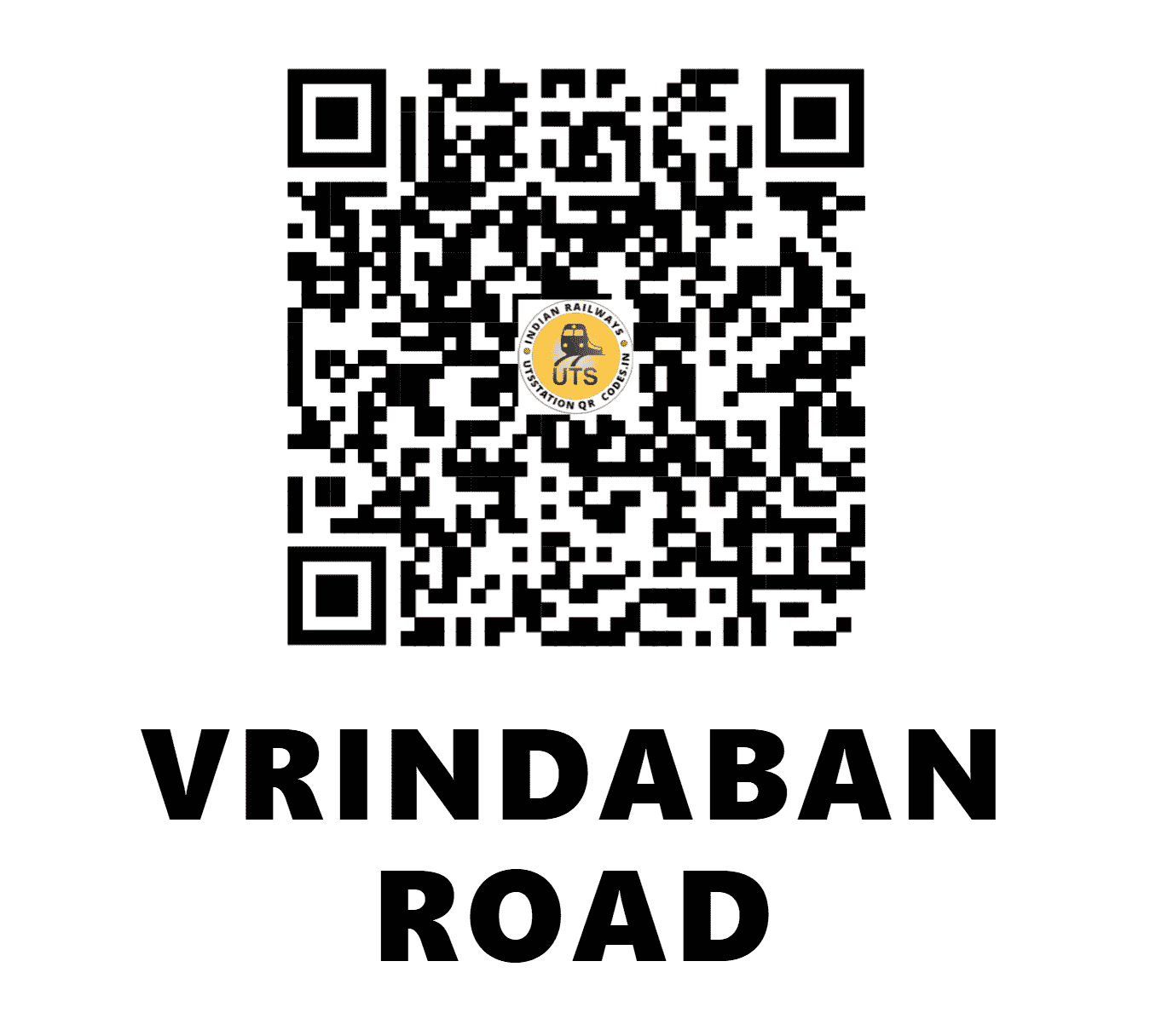 UTS QR Code for VRINDABAN ROAD - VRBD (NC - UTTAR PRADESH)